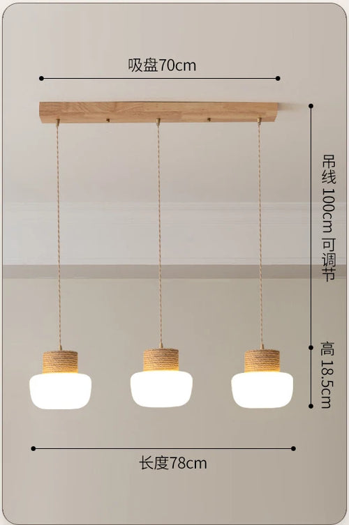 Nordique moderne suspension LED lumières pour salle à manger chambre lustre luminaires intérieur Restaurant Bar décor lampe suspendue - vue 7 sur 7