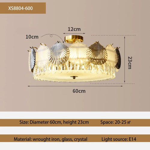 lustre design moderne cristal français led créatif - vue 10 sur 9
