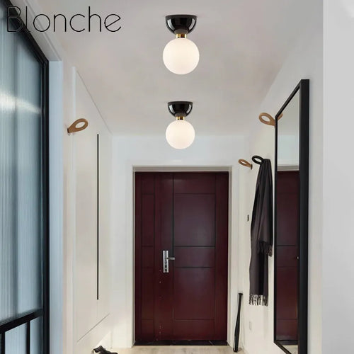 plafonnier moderne minimaliste en verre pour intérieur élégant - vue 5 sur 10
