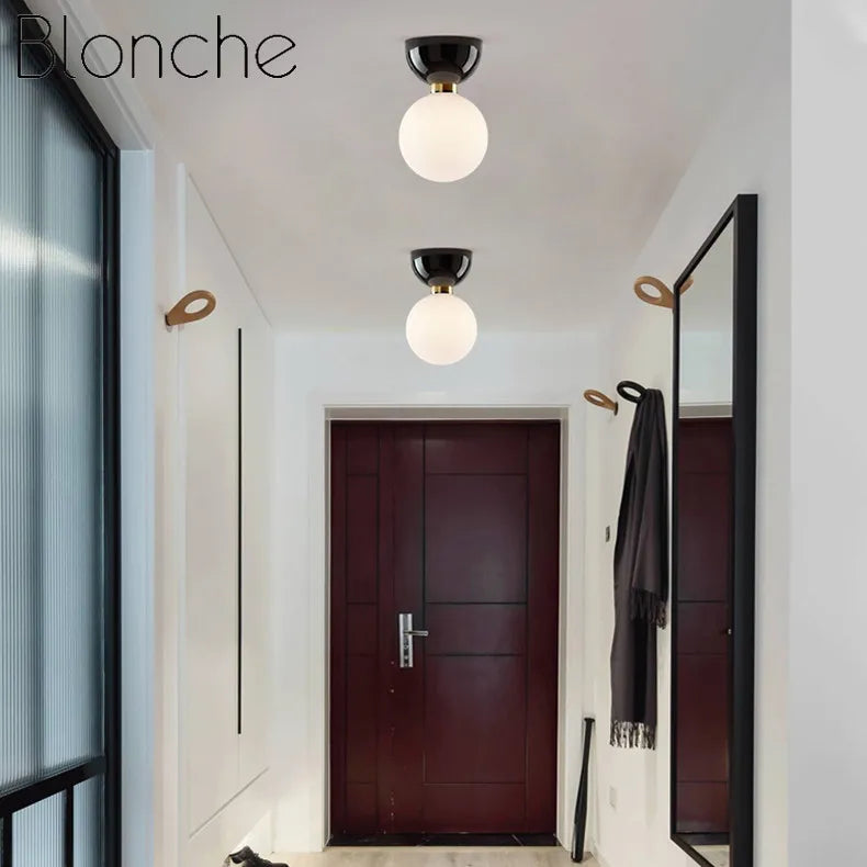 plafonnier moderne minimaliste en verre pour intérieur élégant - vue 4 sur 10