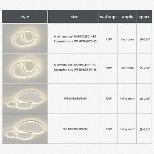 plafonnier nordic led rond luminaire d'éclairage décoratif intérieur - vue 5 sur 10