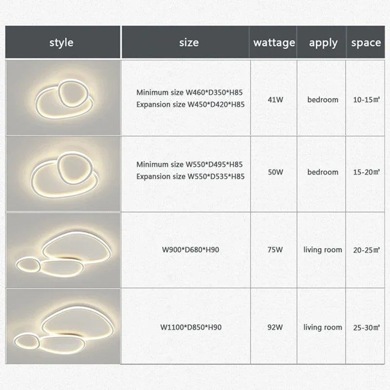 plafonnier nordic led rond luminaire d'éclairage décoratif intérieur - vue 5 sur 10