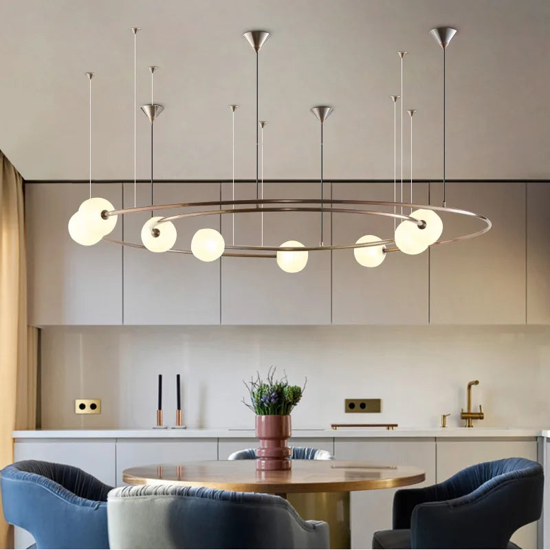 suspension en verre design pour une décoration moderne intérieure - vue 3 sur 7
