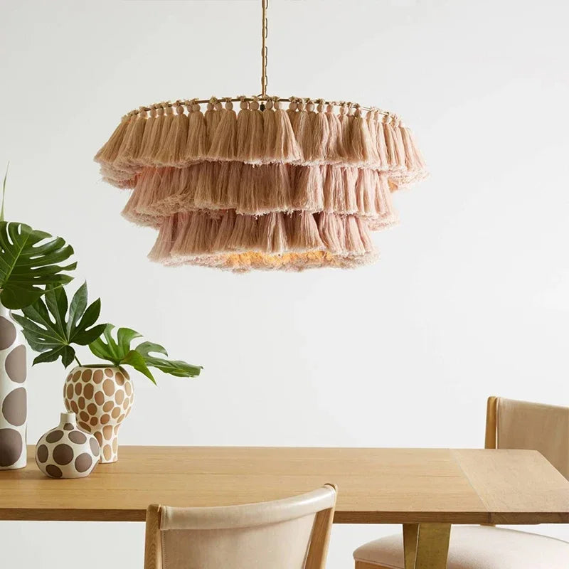 lustre bohème vintage tissé créatif pour intérieur élégant - vue 3 sur 26