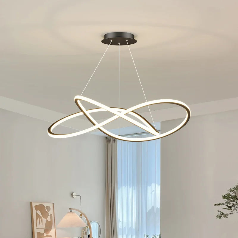 suspension moderne à led pour décoration intérieure élégante - vue 3 sur 13