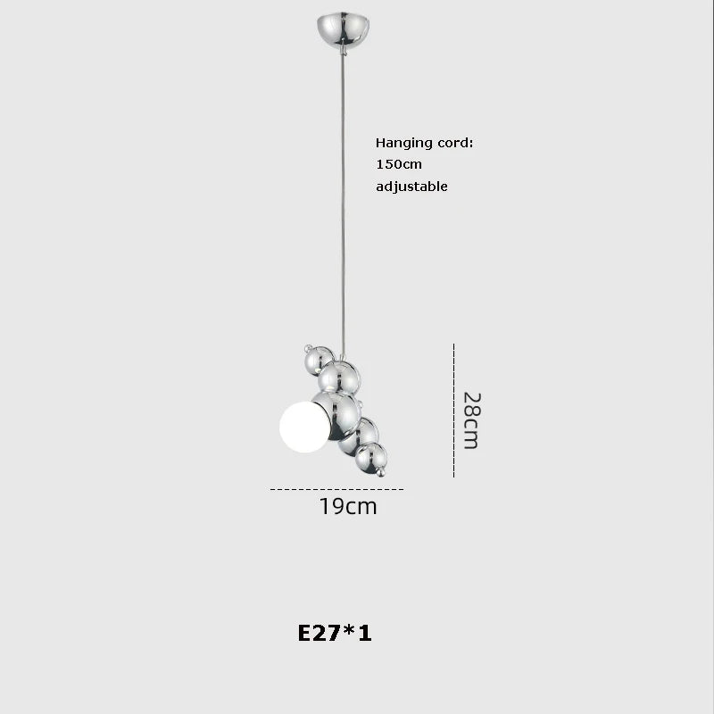 lustre led design moléculaire à intensité variable tendance 2024 - vue 14 sur 16