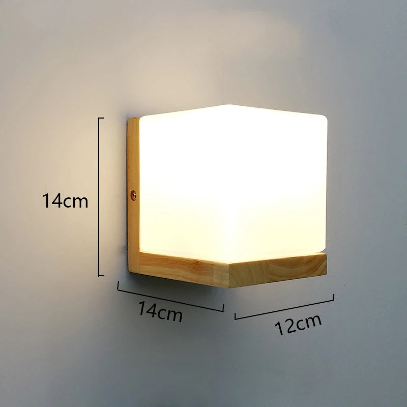 applique murale led en bois avec pot de plante nordique - vue 22 sur 23
