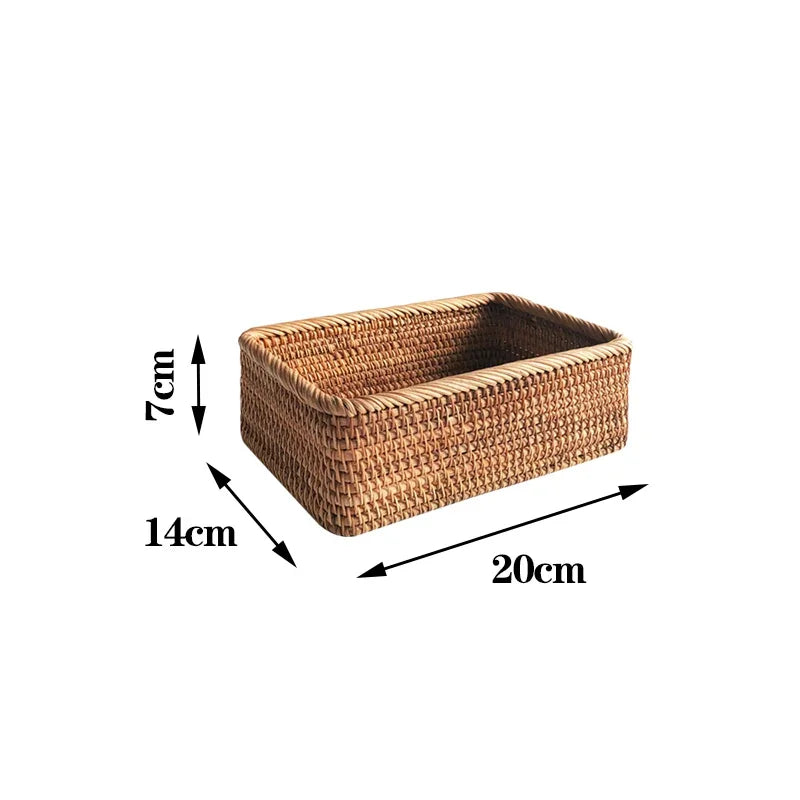 panier en rotin tressé pour fruits thé pain et rangement - vue 11 sur 12