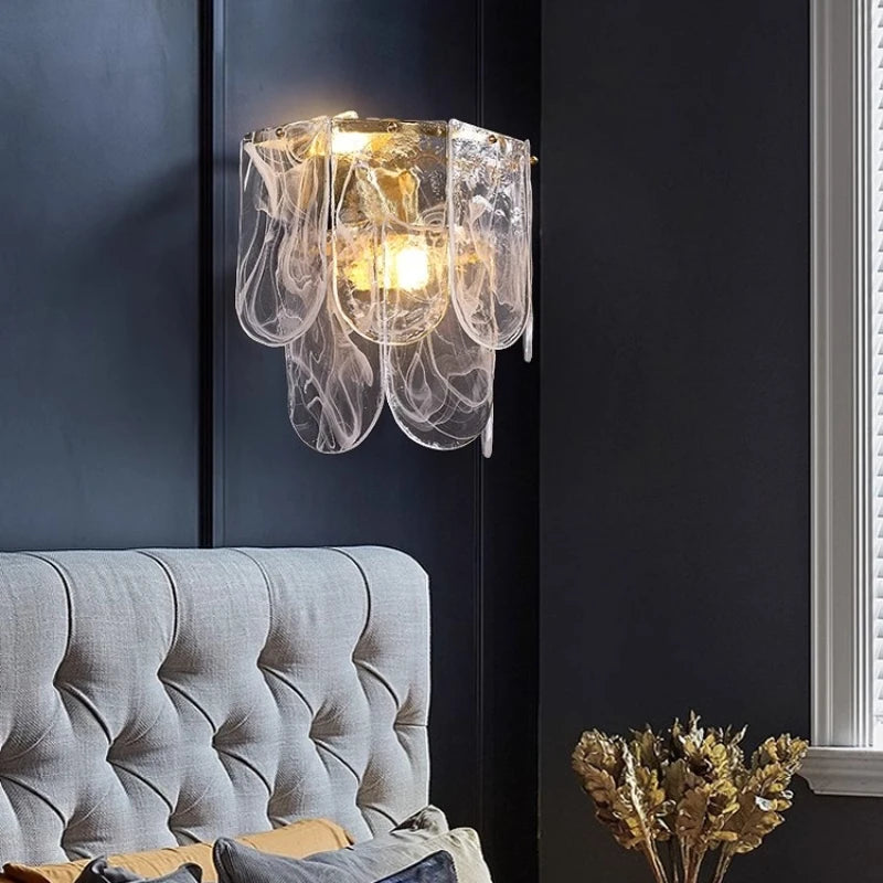 applique murale led en verre design moderne pour décoration intérieure - vue 2 sur 7