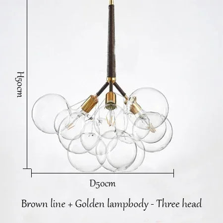 lustre moderne en verre lumineux pour décoration intérieure - vue 19 sur 18
