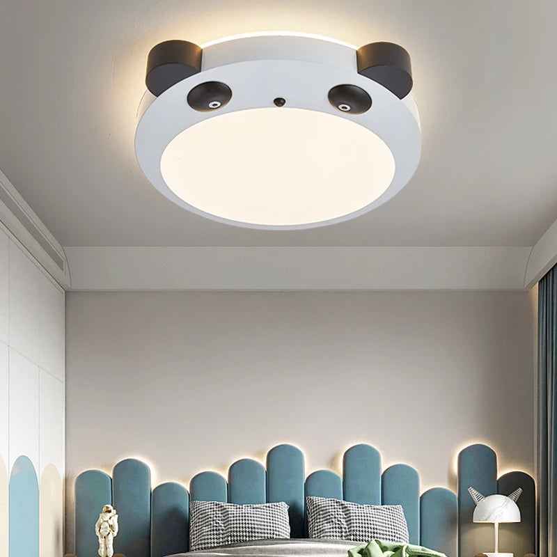 plafonnier led panda pour décoration chambre enfant - vue 4 sur 7