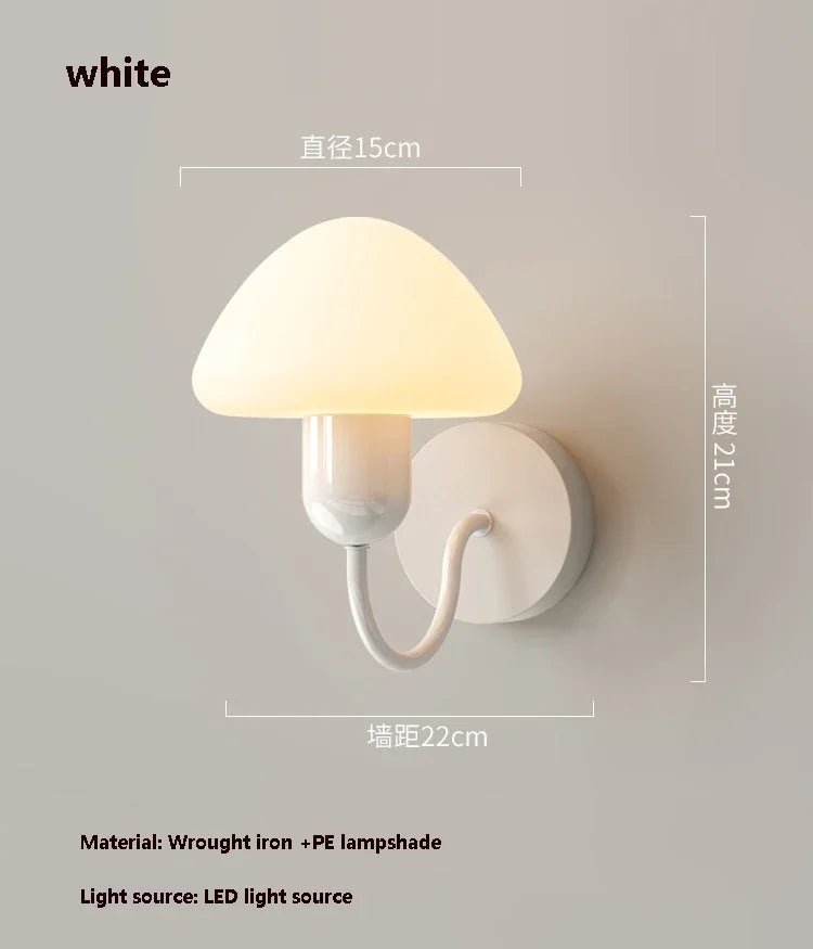 applique murale champignon led décoration intérieure moderne élégante - vue 9 sur 10