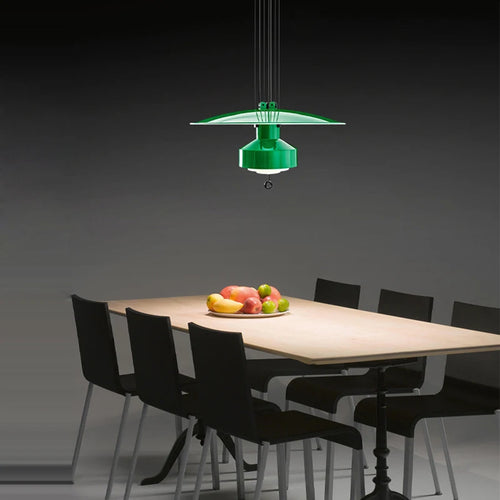 lustre italien flexible en aluminium avec led dimmable - vue 6 sur 14
