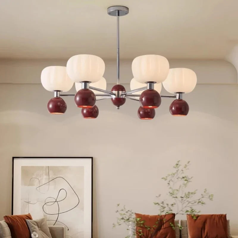 lustre décoratif acrylique avec abat-jour suspendu créatif - vue 2 sur 14