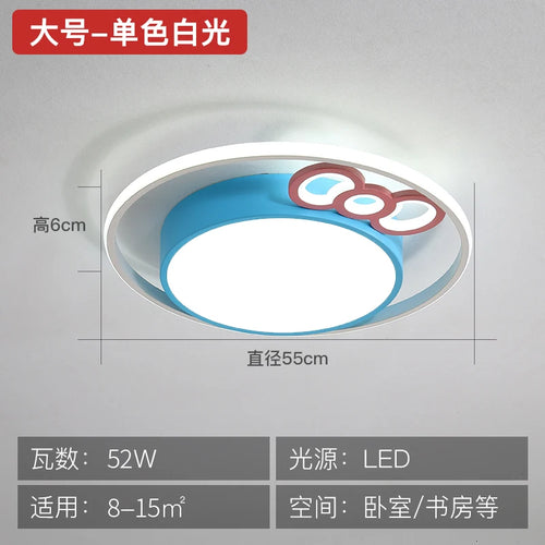 plafonnier led rond pour enfants protection des yeux éclairage doux - vue 12 sur 15