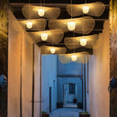 suspension en bambou créative pour éclairage intérieur moderne