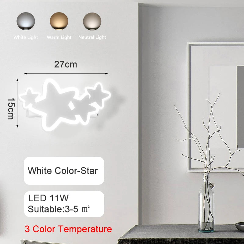 lustre led moderne en forme de lune étoile nuage pour enfants - vue 15 sur 25