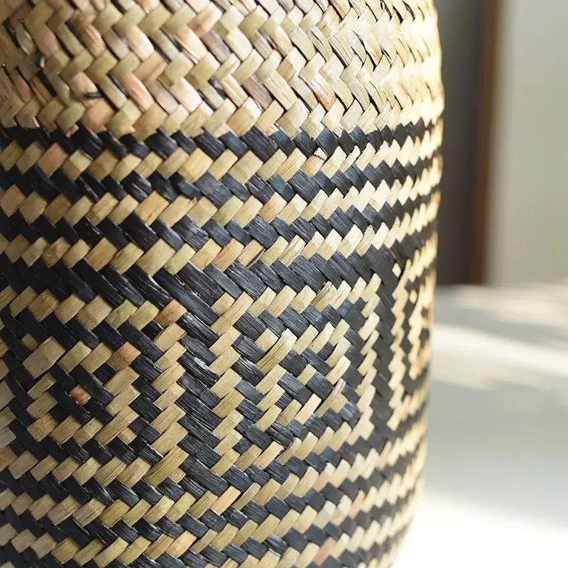 panier tissé à la main pour fleurs et plantes décoratives - vue 5 sur 10
