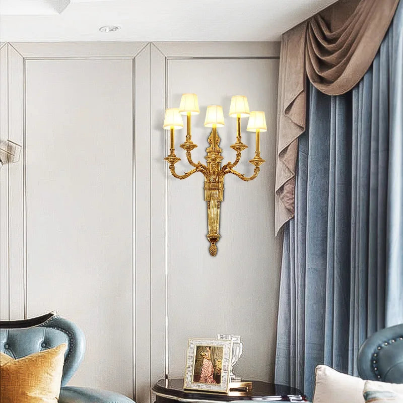 Applique murale cuivre style rococo - vue 3 sur 7