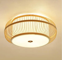Plafonnier de Style chinois plafonnier en bois grande taille salon chambre lumière Foyer luminaires de cuisine lumières 45/50/60 cm
