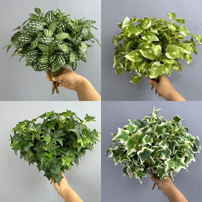 feuilles artificielles en plastique pour décoration florale intérieure - vue 3 sur 15