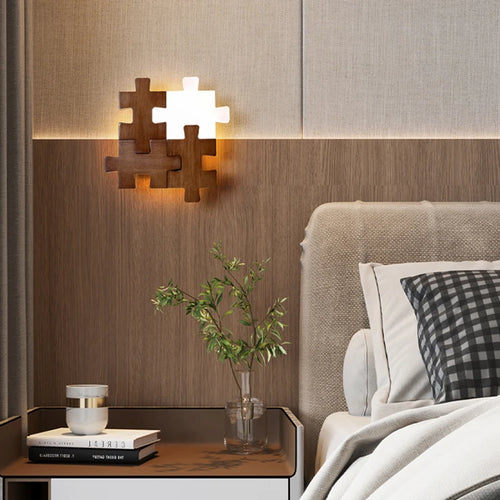 Applique murale LED en bois au design nordique - vue 3 sur 8