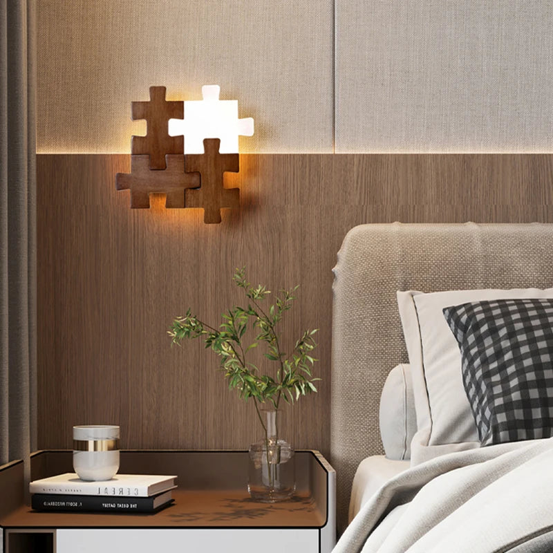 Applique murale LED en bois au design nordique - vue 2 sur 8
