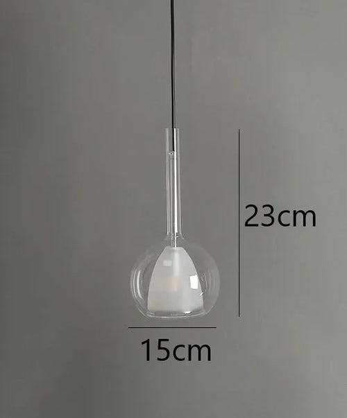 suspension en verre design nordique moderne pour éclairage décoratif - vue 17 sur 17
