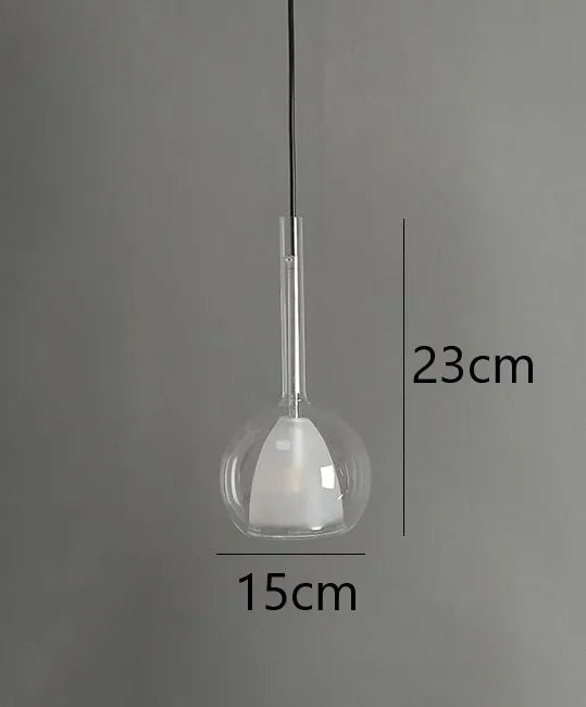 suspension en verre design nordique moderne pour éclairage décoratif - vue 17 sur 17