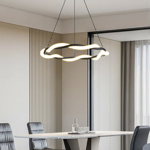 plafonnier led multicouches design luxe pour décoration intérieure - vue 4 sur 9
