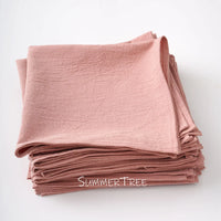 Serviette de table coton lavé lot 12 vintage