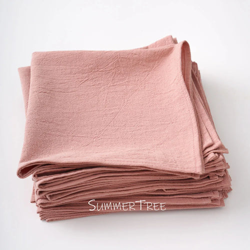 Serviette de table coton lavé lot 12 vintage