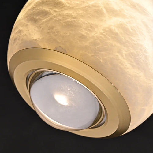 lustre de luxe en marbre naturel pour décoration de restaurant - vue 7 sur 6