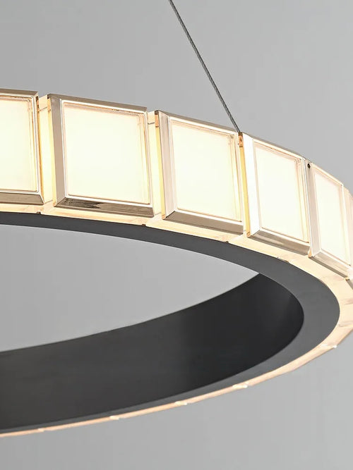 suspension minimaliste en aluminium et acrylique design raffiné pour intérieur - vue 5 sur 9