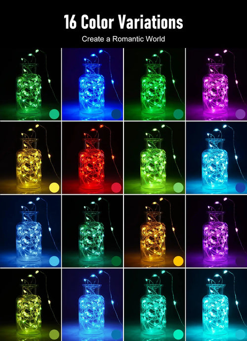 guirlande lumineuse à led avec télécommande pour fêtes et événements - vue 2 sur 6