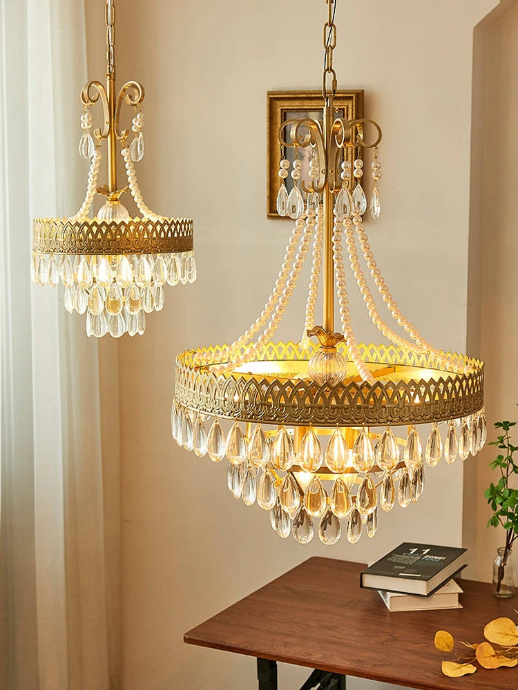 lustre à led cristal en forme de goutte d'eau 2024 pour éclairage élégant - vue 5 sur 14