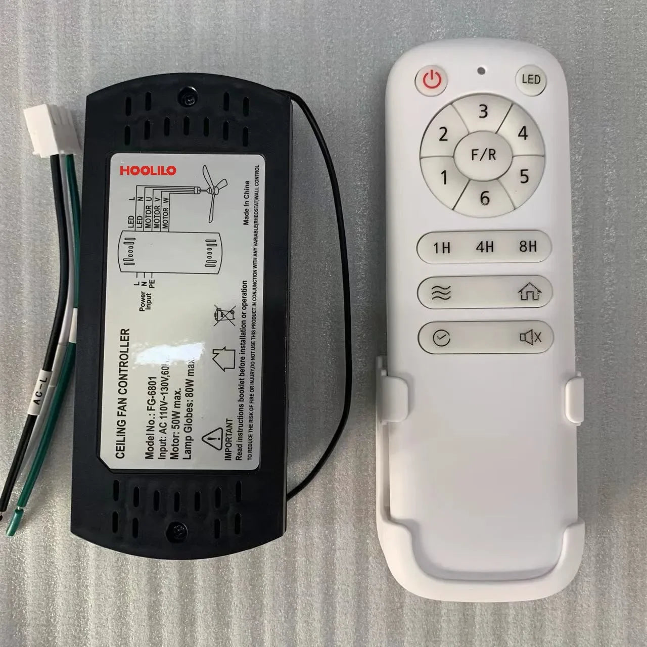 ventilateur de plafond moderne en bois avec télécommande et moteur silencieux - vue 9 sur 9