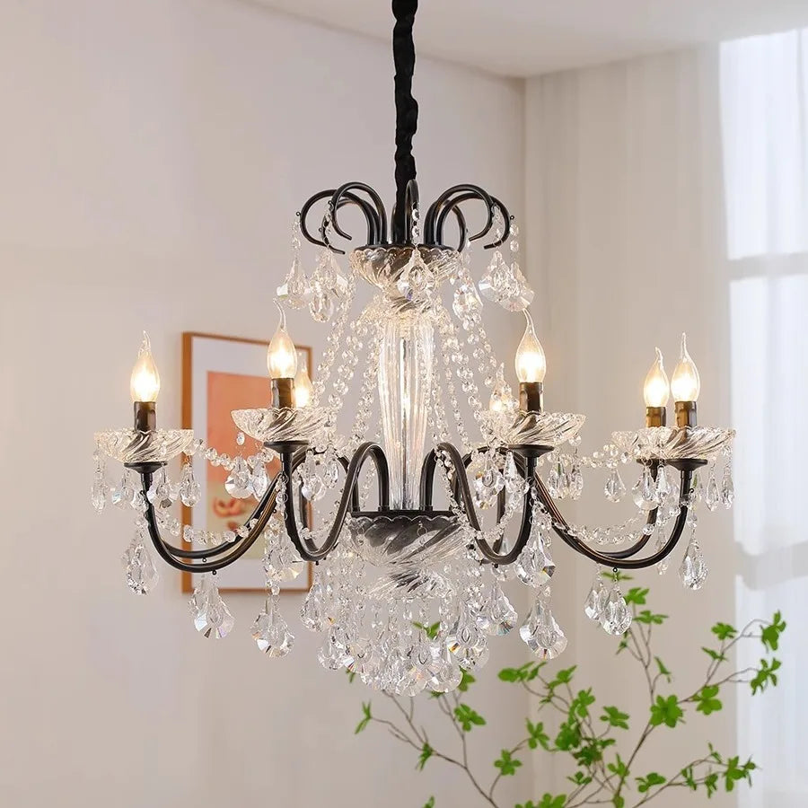 lustre moderne en cristal pour décoration intérieure élégante - vue 4 sur 11