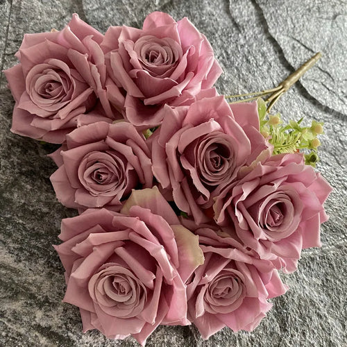 rose artificielle en soie pour décoration et photographie de mariage - vue 10 sur 22