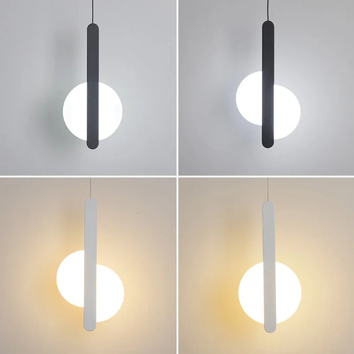lampe suspension scandinave moderne led long câble - vue 5 sur 9