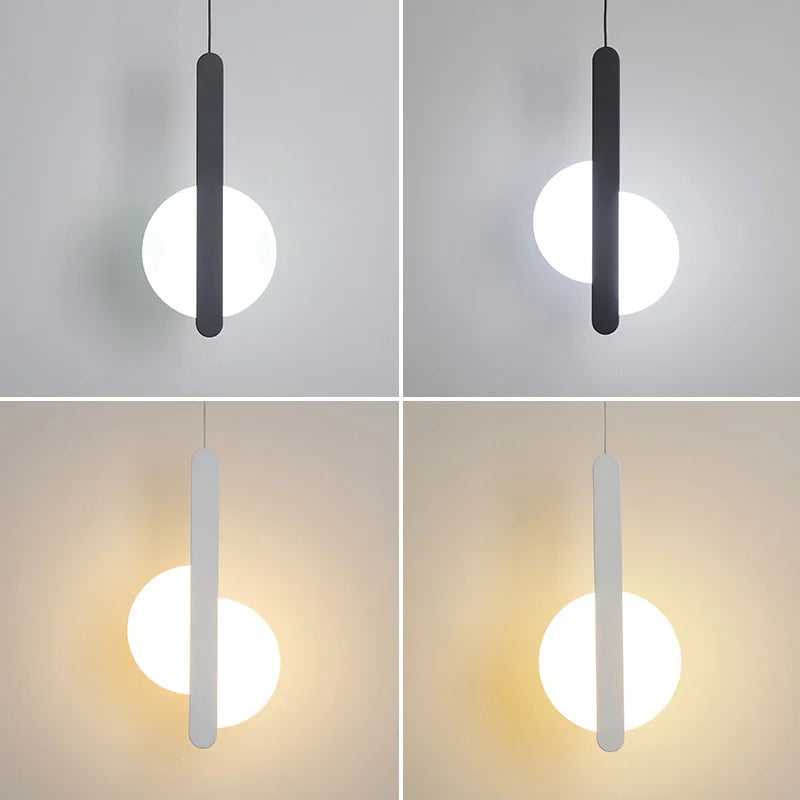 lampe suspension scandinave moderne led long câble - vue 4 sur 9