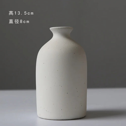 vase en céramique pour fleurs sèches décoration nordique créative - vue 9 sur 10