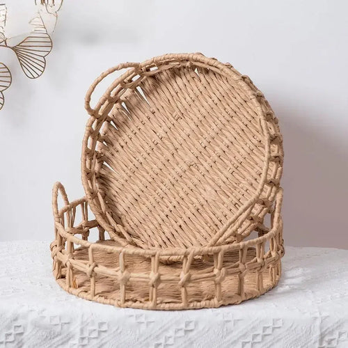 panier à fruits en osier tissé pour décoration et rangement - vue 2 sur 8