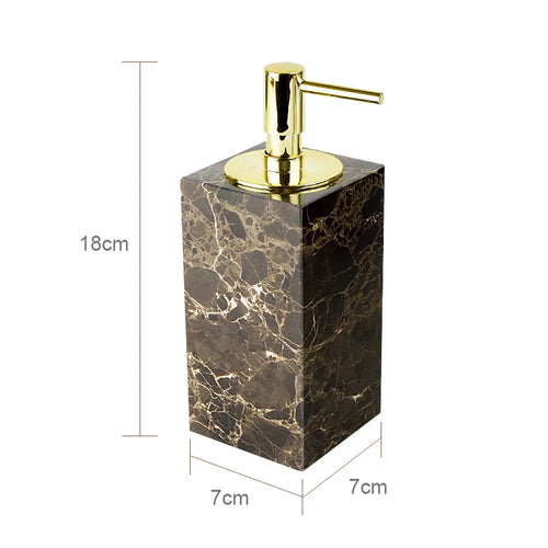 accessoires de salle de bain en marbre naturel ensemble luxe - vue 25 sur 27