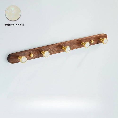 crochet créatif en bois de noyer pour organisation murale - vue 5 sur 26