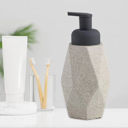 distributeur de savon liquide en céramique réutilisable pour salle de bain - vue 9 sur 12