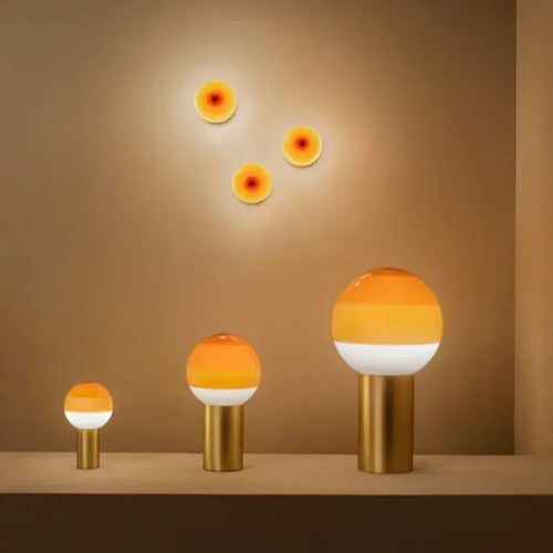 lampe de bureau nordique led en verre pour hôtel restaurant - vue 3 sur 7