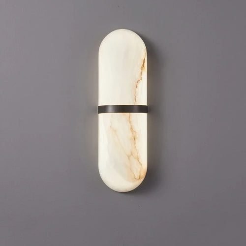 Semi-cylindre applique murale Led 18W Imitation marbre décor lampe de chevet salon salle à manger salle de bain porte couloir applique lumières - vue 9 sur 8