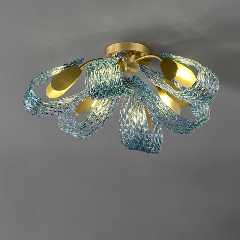 lustre led cristal suspension éclairage luminaire lampara - vue 4 sur 21