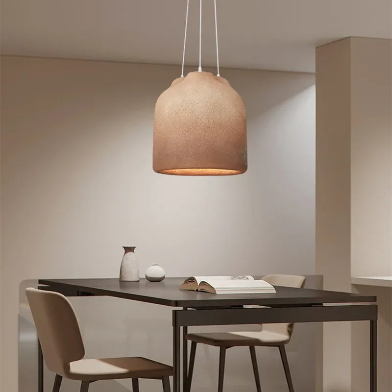 Designer Dining Room Wabi Sabi Chandelier Coffee Model House Personality LED Decor Light Creative Table Bar Kitchen Pendant Lamp - vue 2 sur 9
